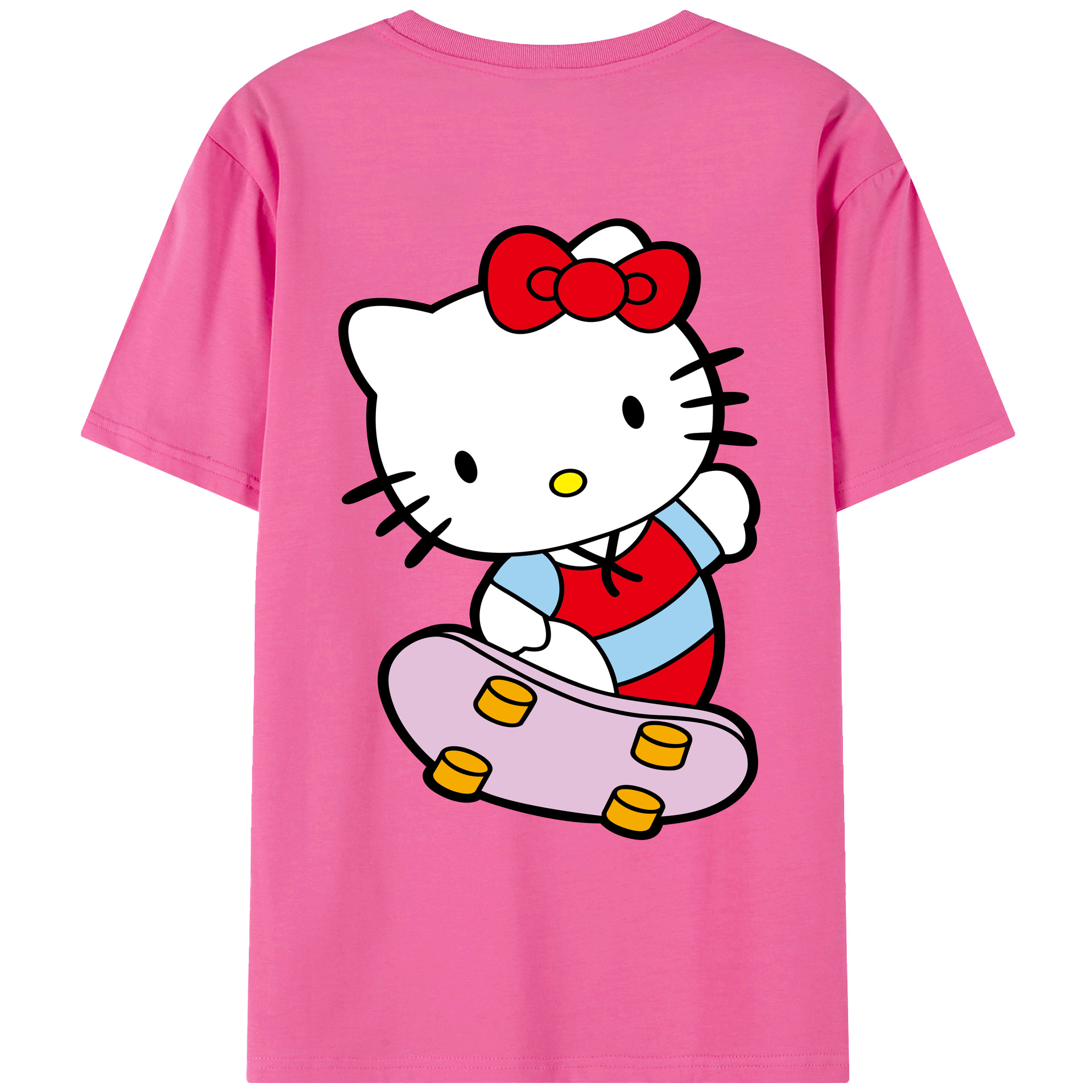 （画像用） Hello Kitty ハローキティ レディース半袖Tシャツ(バックプリント)
